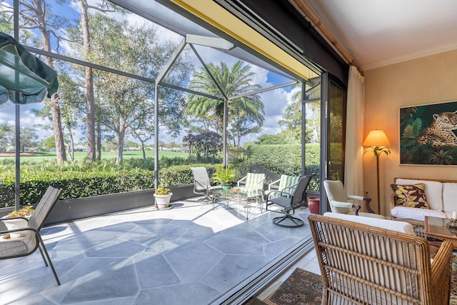 view of sunroom / solarium