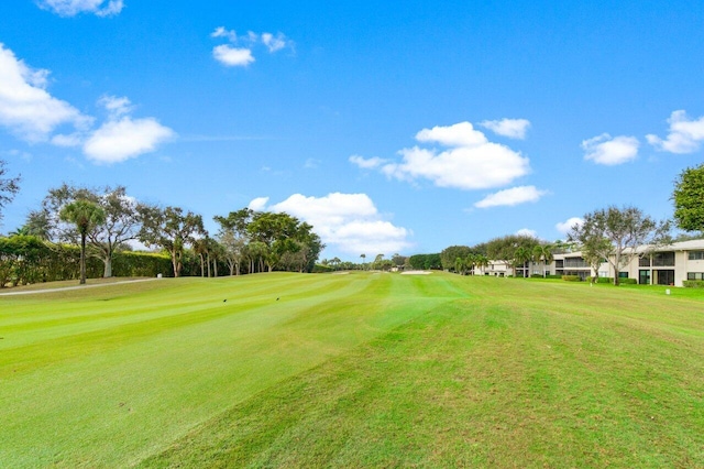 surrounding community featuring a yard