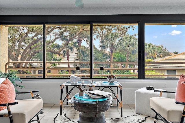 view of sunroom / solarium