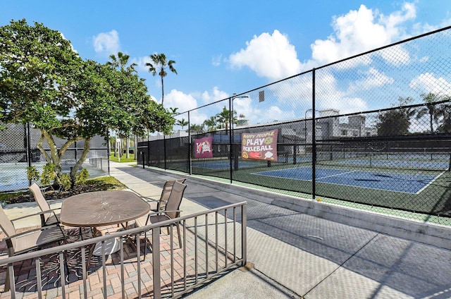 view of tennis court