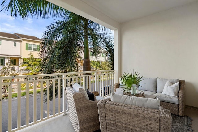 balcony with outdoor lounge area