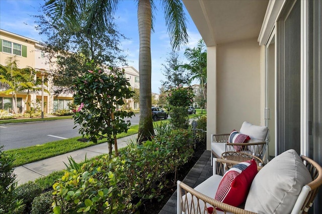 view of balcony