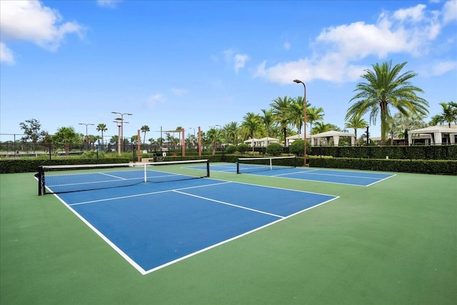 view of sport court featuring basketball court