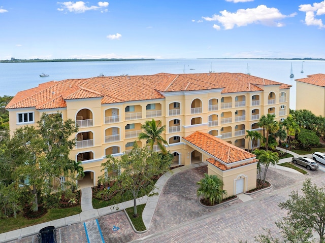 view of property featuring a water view