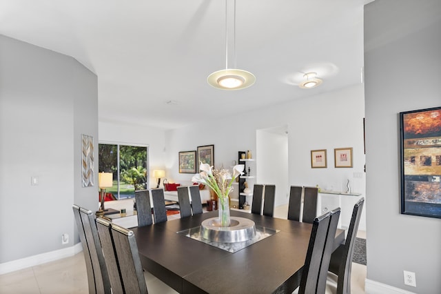 view of dining room