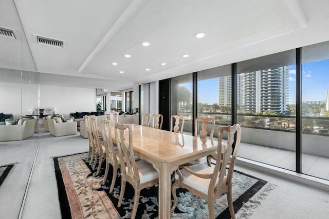 100 Lakeshore Dr Unit 252, North Palm Beach, FL 33408 - dining space featuring floor to ceiling windows