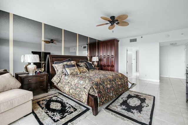 100 Lakeshore Dr Unit 252, North Palm Beach, FL 33408 - bedroom featuring ceiling fan and light tile patterned floors