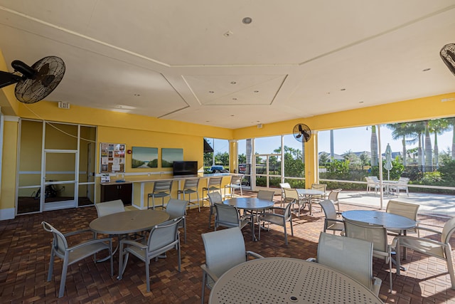 view of sunroom / solarium