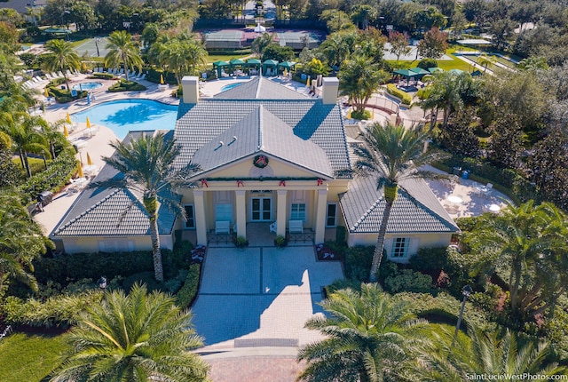 birds eye view of property