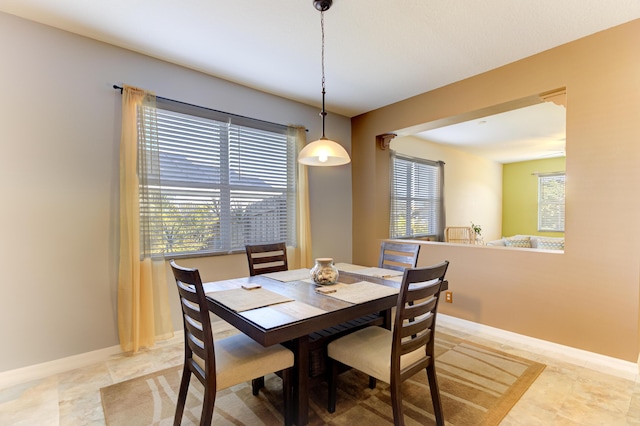 view of dining space