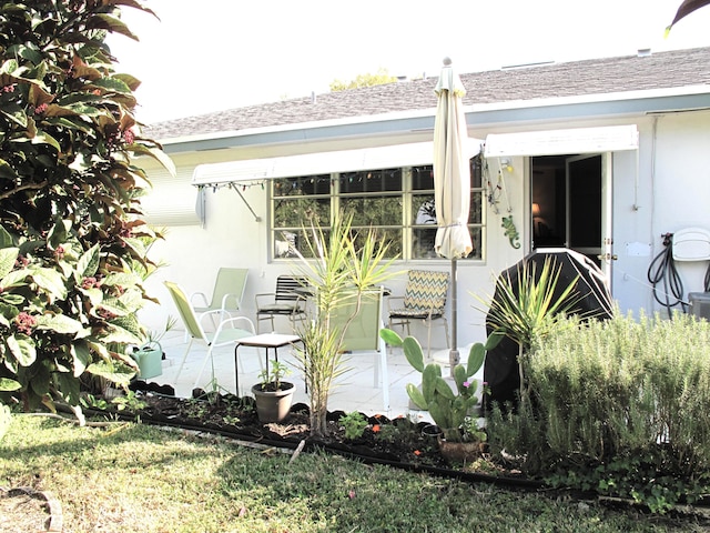 exterior space with a patio