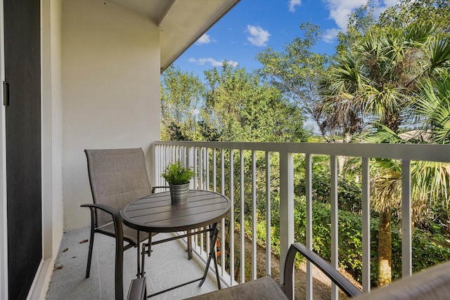 view of balcony