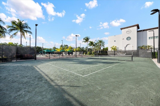 view of tennis court