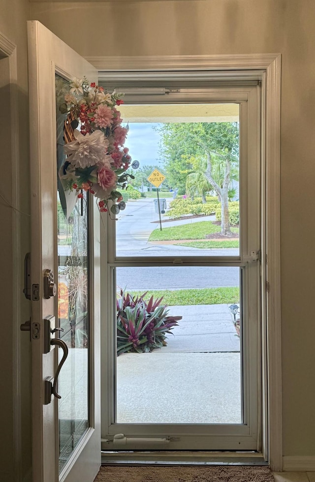 entryway with a healthy amount of sunlight