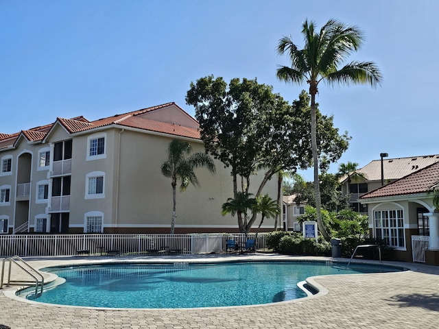 view of pool with a patio