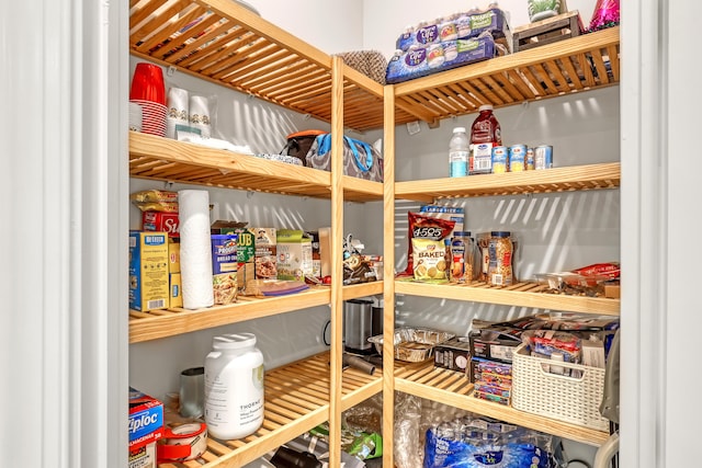 view of pantry