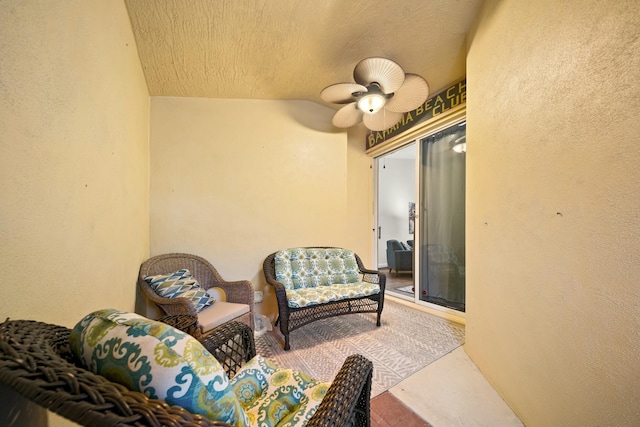 view of patio / terrace with ceiling fan