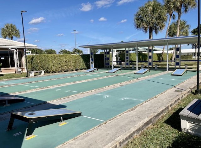 surrounding community featuring shuffleboard