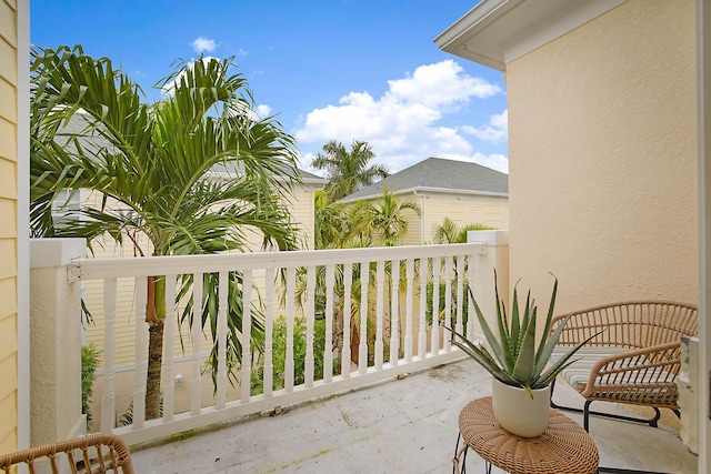 view of balcony