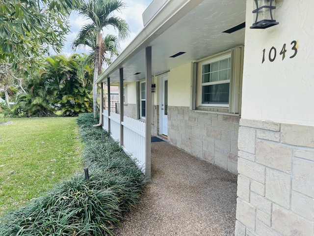 view of home's exterior featuring a lawn