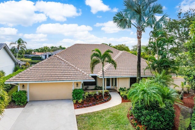 view of front of home featuring a garage