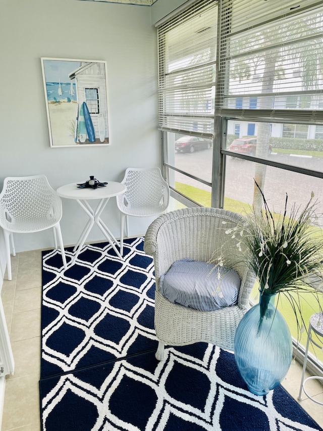 view of sunroom