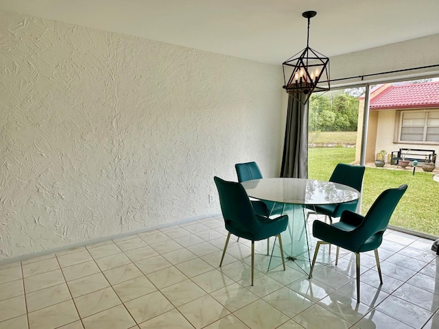 view of dining area