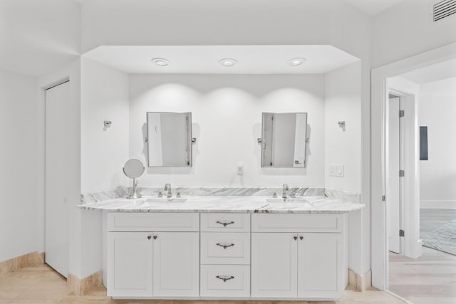 bathroom with vanity