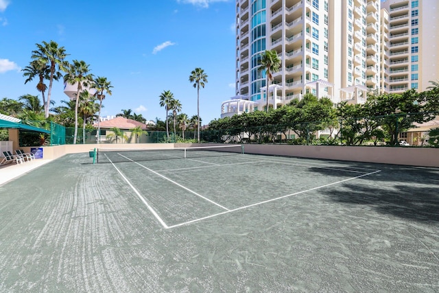 view of sport court