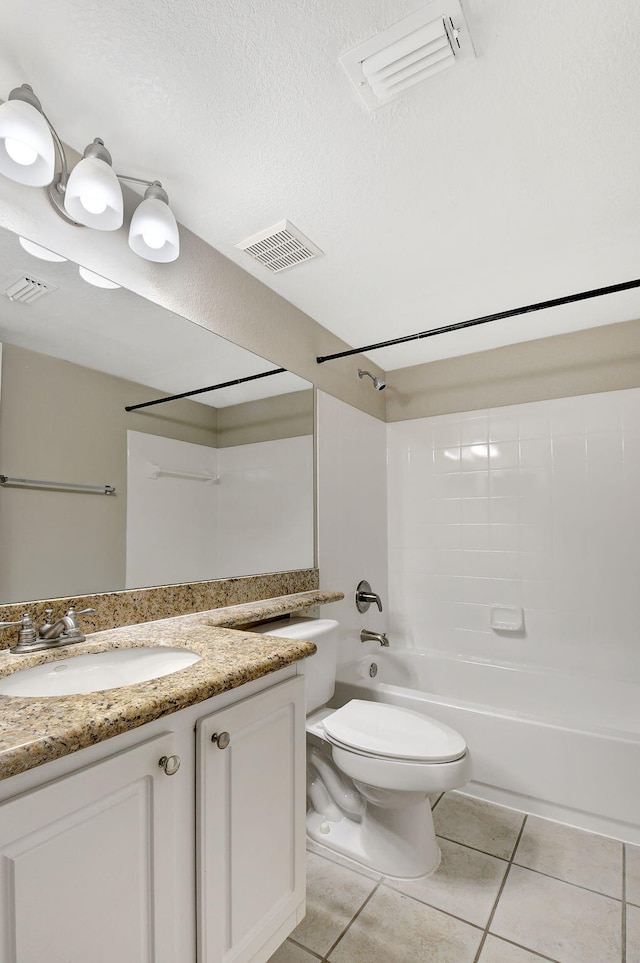 15155 Michelangelo Blvd Unit 201, Delray Beach, FL 33446 - full bath with vanity, visible vents, shower / bathing tub combination, and toilet