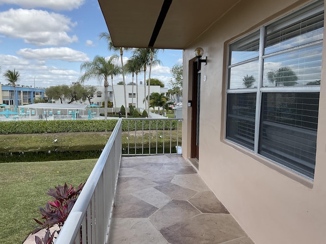 view of balcony