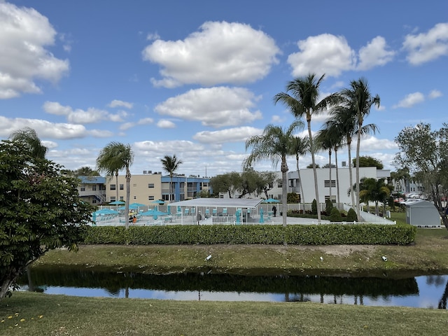 view of water feature