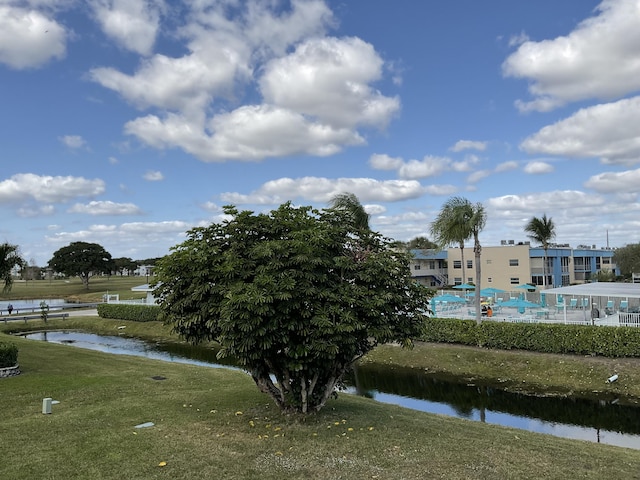 view of water feature