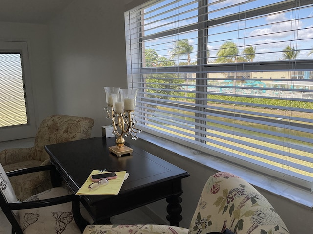 view of dining room