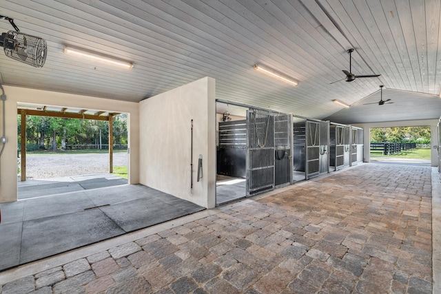 view of horse barn