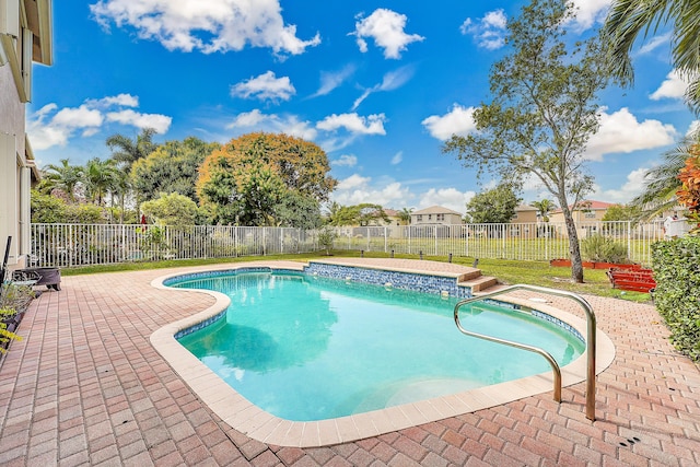 view of pool with a patio