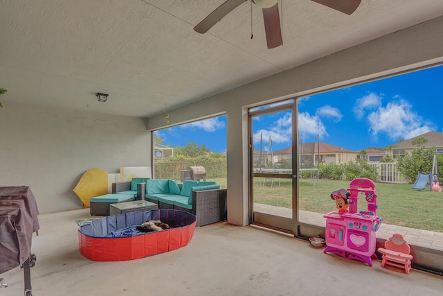 view of sunroom / solarium