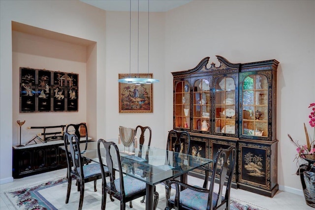 view of dining area