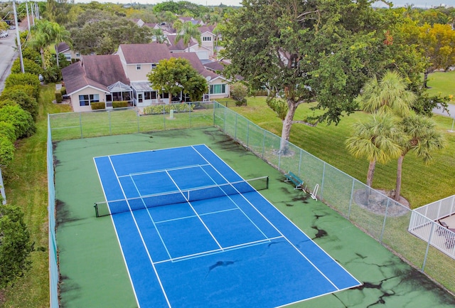 view of tennis court