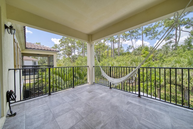 view of balcony