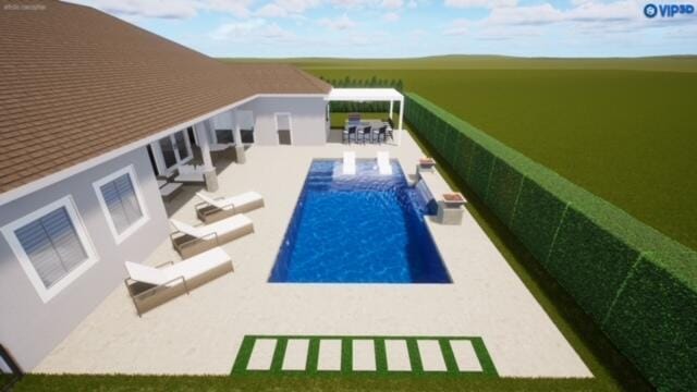 view of pool with a patio