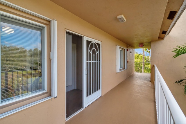 view of balcony