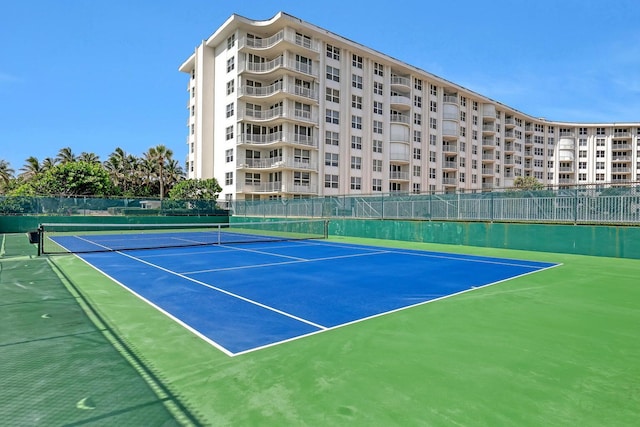 view of tennis court