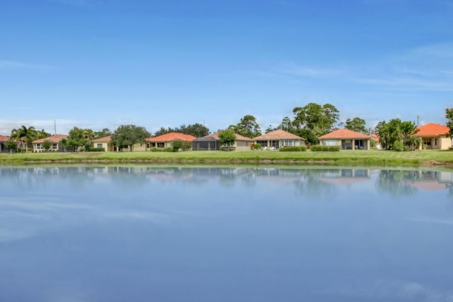 view of water feature