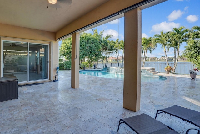 view of pool with a patio area