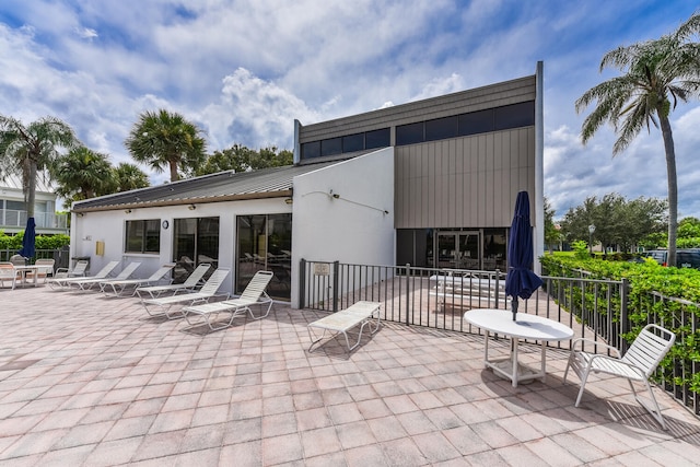 rear view of house featuring a patio area