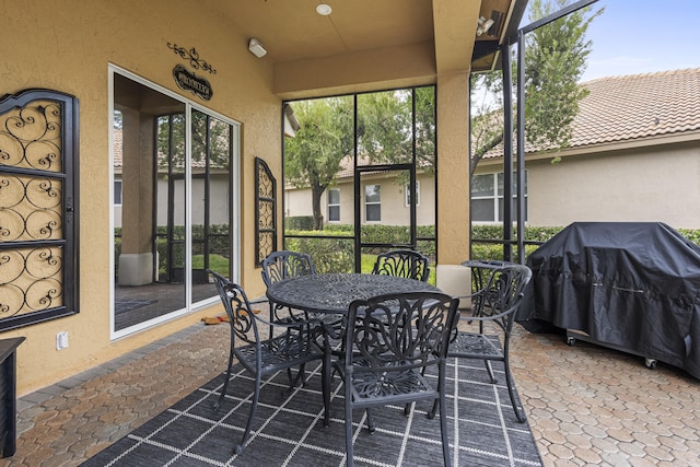 view of sunroom / solarium