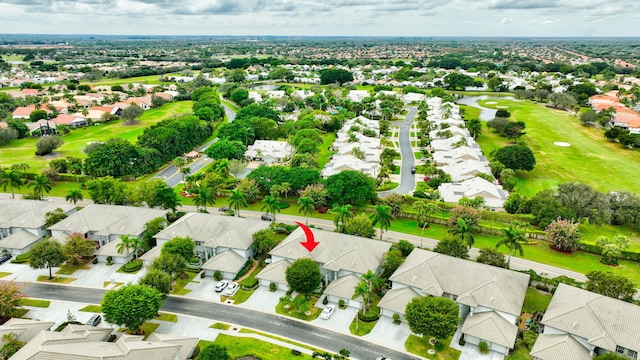 aerial view featuring a residential view