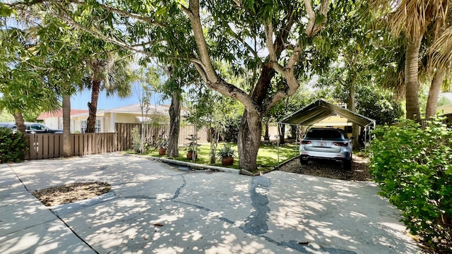 view of front of house with a carport