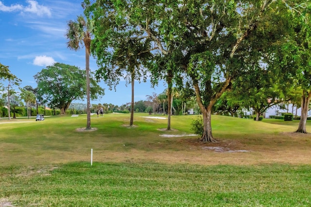 view of home's community featuring a lawn